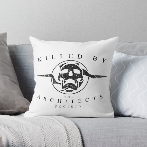 Killed by the Architects Society (white) Throw Pillow RB2611 product Offical architects Merch