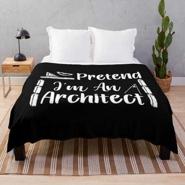 prented i'm an architect, funny idea for architects job, architects student, future architects men's, architects band shirt, dad architect shirt Throw Blanket RB2611 product Offical architects Merch