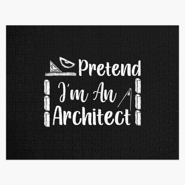 prented i'm an architect, funny idea for architects job, architects student, future architects men's, architects band shirt, dad architect shirt Jigsaw Puzzle RB2611 product Offical architects Merch