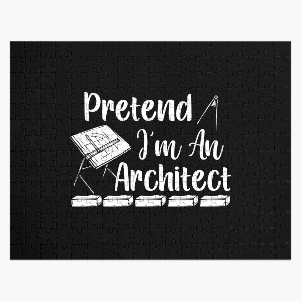 prented i'm an architect, funny idea for architects job, architects student, future architects men's, architects band shirt, dad architect shirt Jigsaw Puzzle RB2611 product Offical architects Merch