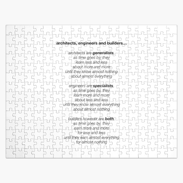 architects, engineers and builders Jigsaw Puzzle RB2611 product Offical architects Merch
